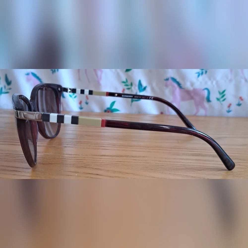 Burberry B4216 Burgundy & Mocha Nova Cat Eye Glasses Sunglasses Reading Frames